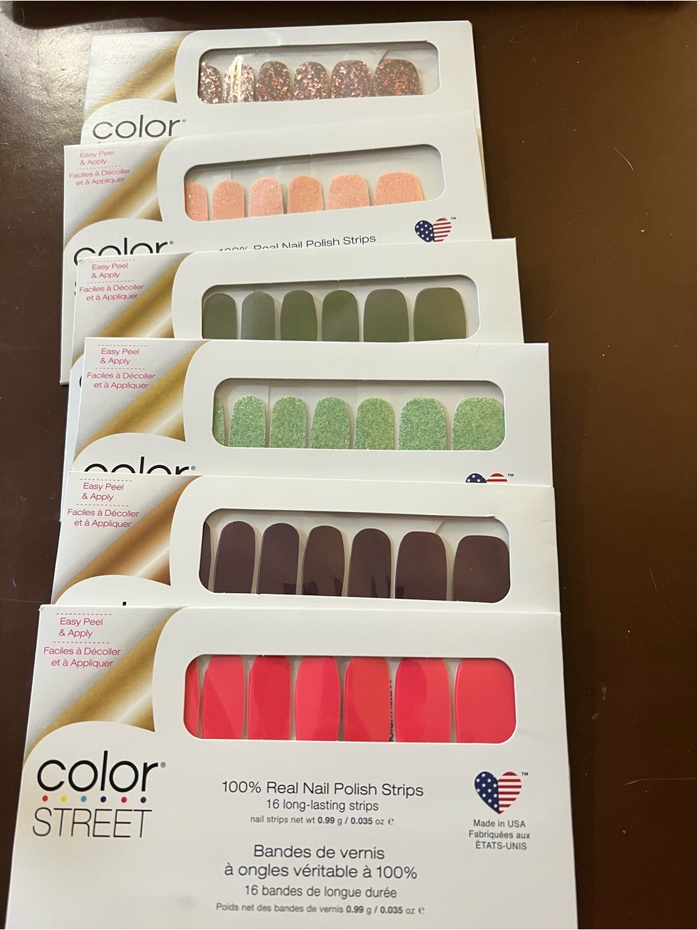 Bundle of 6 Color Street Nail sets